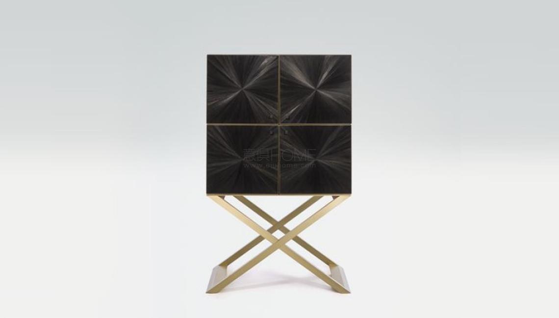 CLUB BLACK STRAW MARQUETRY 酒柜