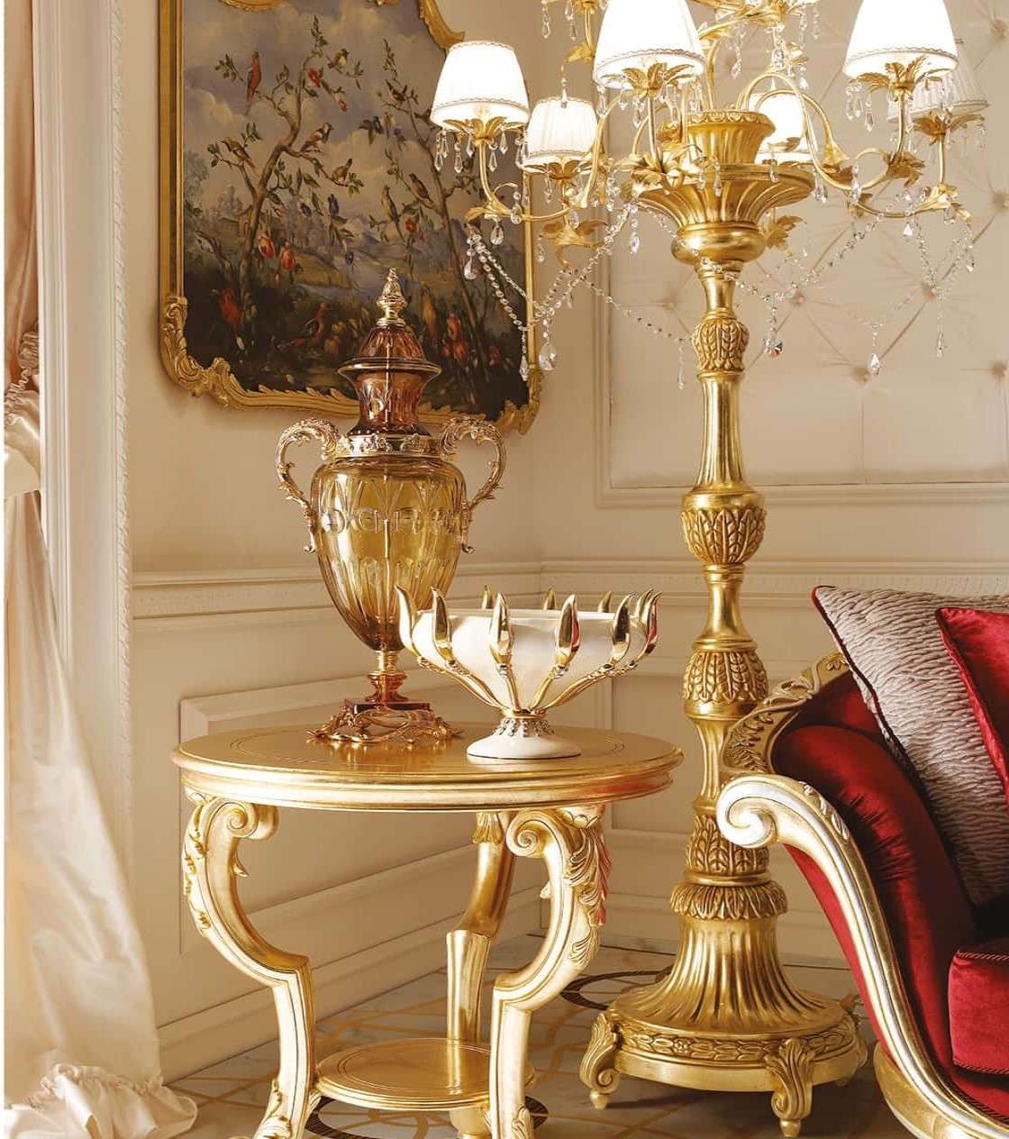 939 水晶吊坠落地灯