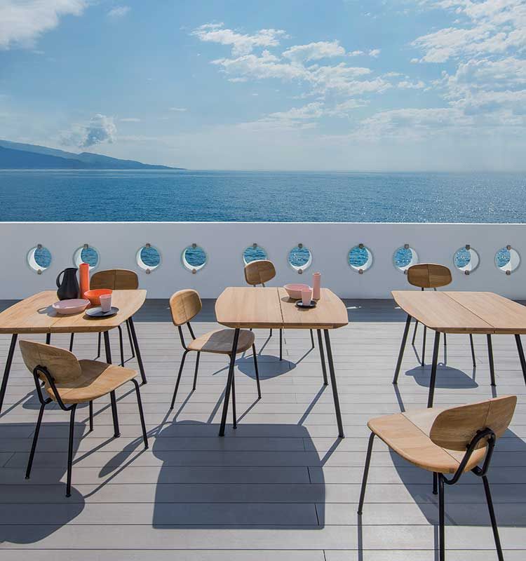 ETHIMOAgave Square table 90x90 餐桌