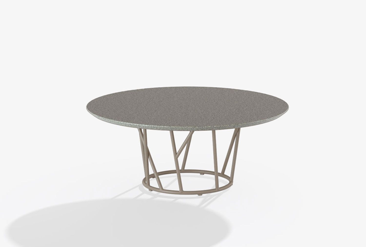 FASTWild Round low table with top in speckled aluminium圆餐桌