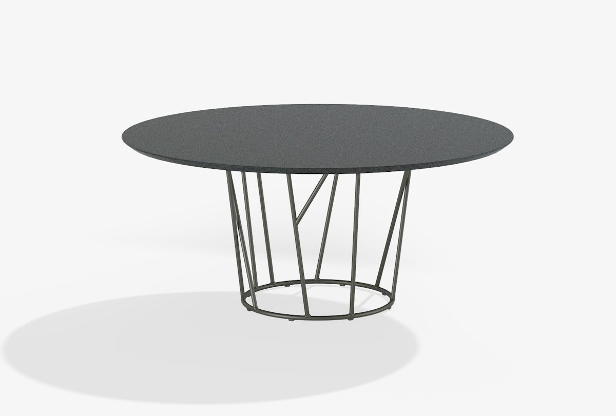 FASTWild Round table with top in speckled aluminium圆餐桌
