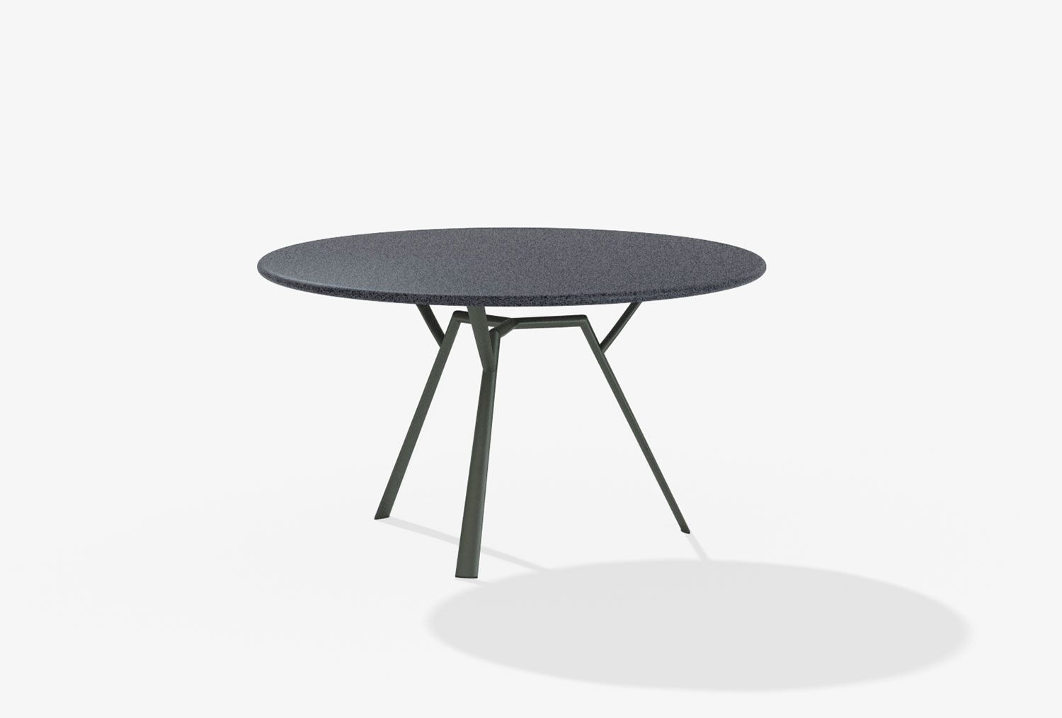 FASTRadice Quadra Round table with top in speckled aluminium圆餐桌