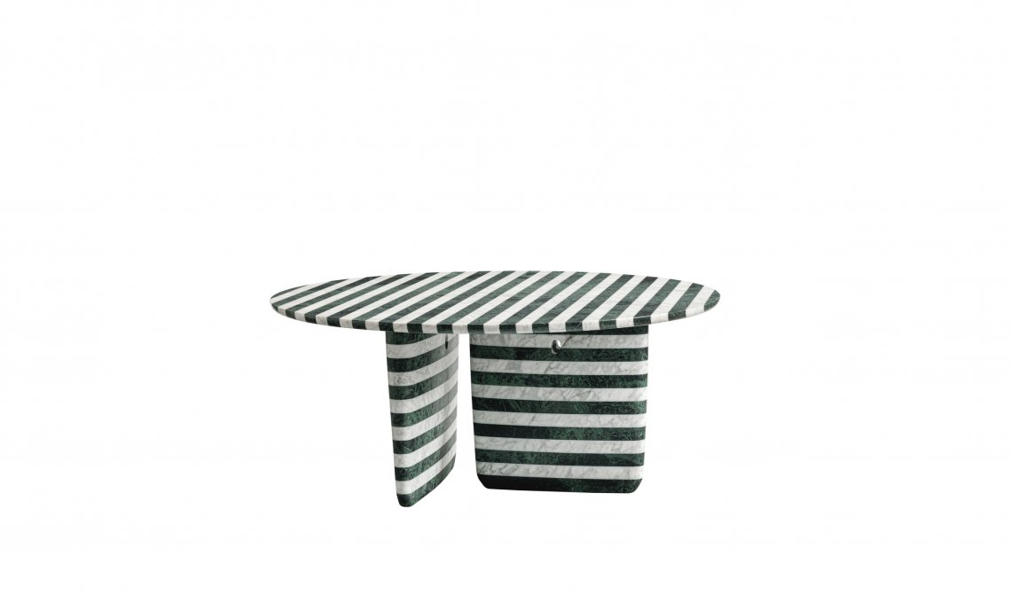 Tobi-Ishi striped marble  圆餐桌