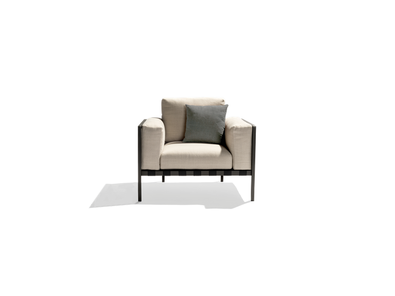 TRIBUNATAL ALU 1-seat sofa单人沙发