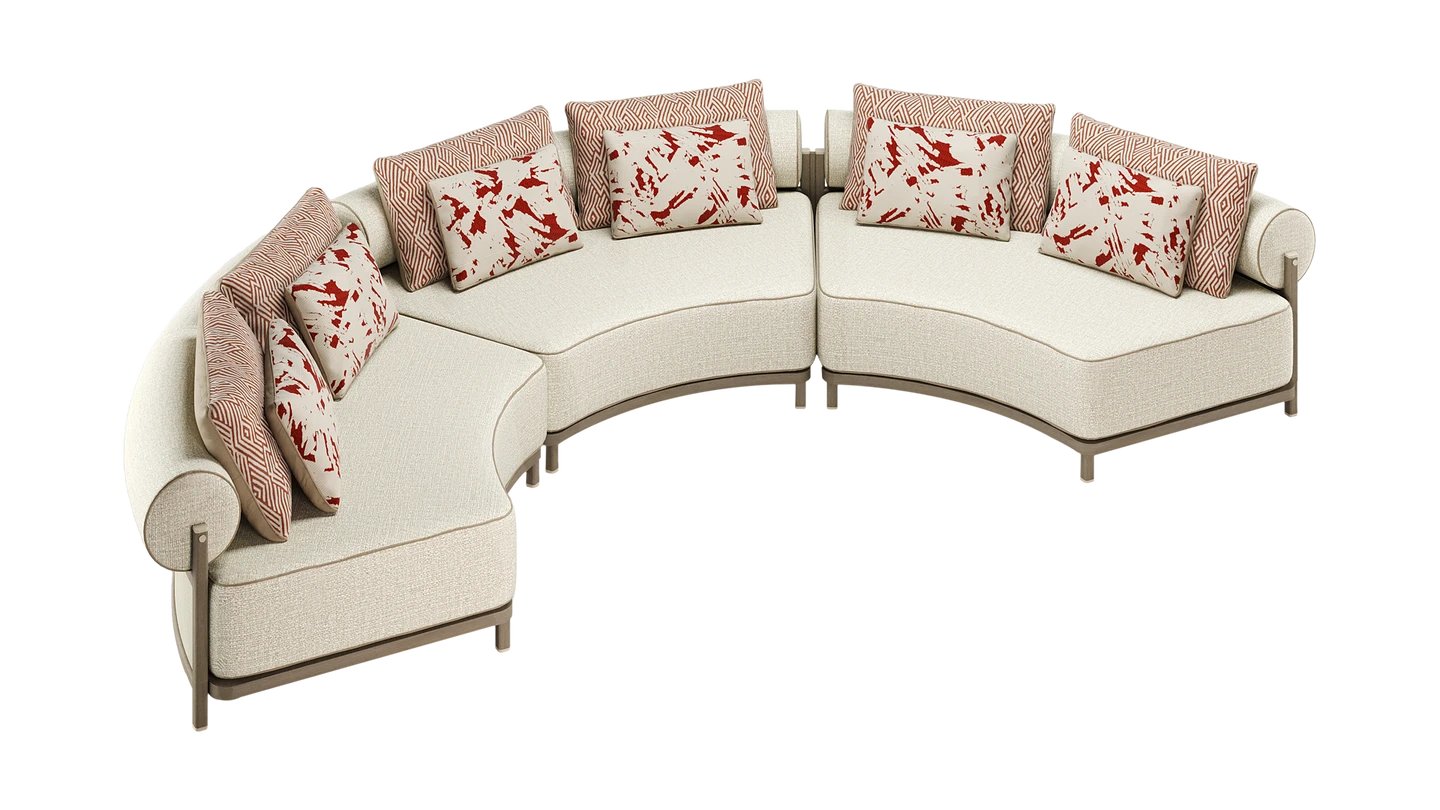 FRATOSAINT-TROPEZ户外弧形沙发